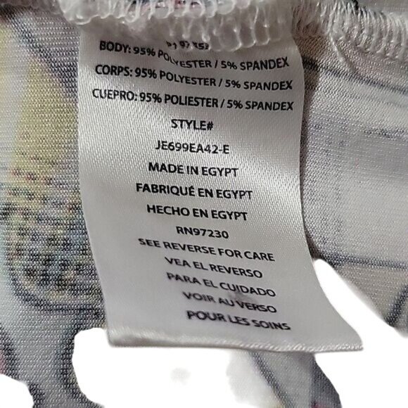 Newspaper Comic Print Twist‎ Front Halter Top Sleeveless Sexy Going Out L retro - Picture 6 of 6